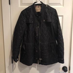 Burberry Black Quilted Coat